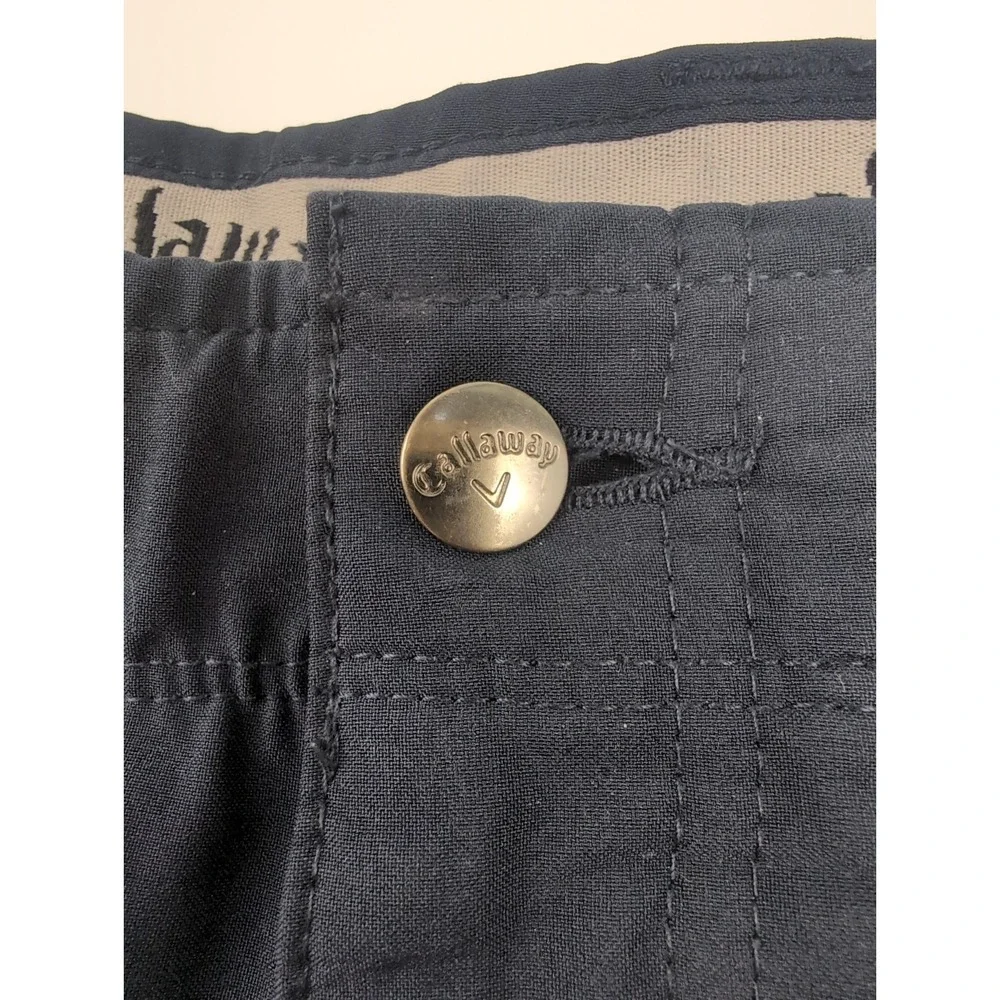 Callaway Golf Shorts Men's 40 Navy Stretch Flat Front Performance 9.5